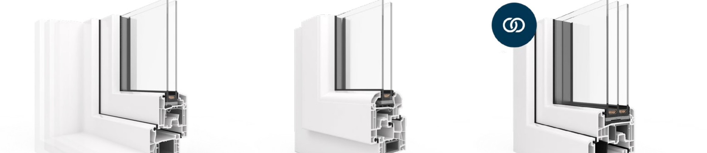 Uitvoeringen: monoblock, renovatie en droog verlijmd glas